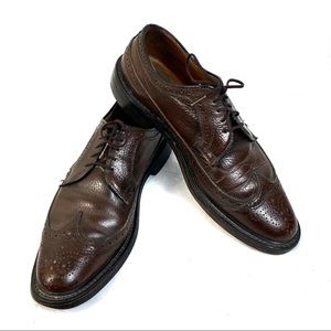 Mens Oxford Dress Shoes Lace Ups Brown Sz9.5